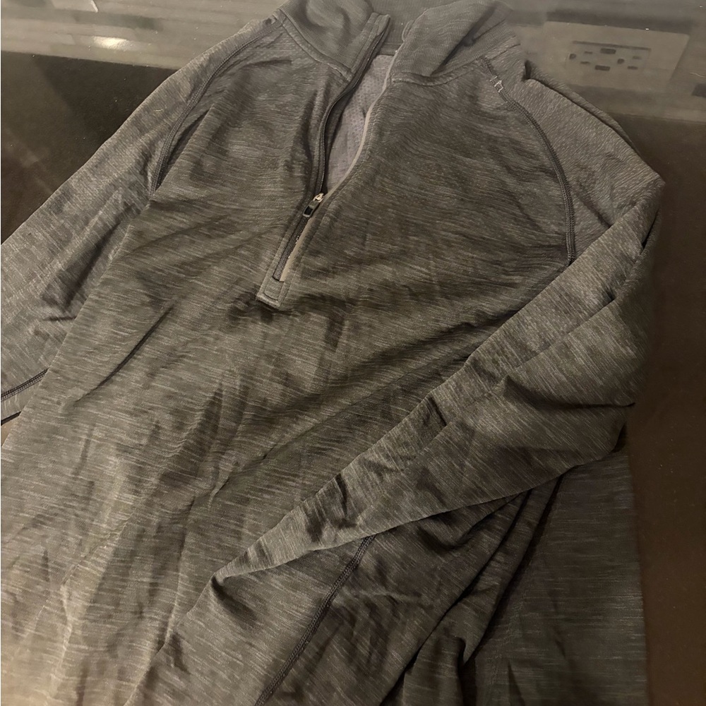 lululemon athletica Men's Charcoal Quarter Zip-Up Sweater